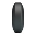 Sleek matte black Crazy Bull Brodan silicone wedding band with tapered design