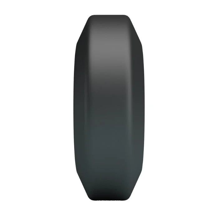 Sleek matte black Crazy Bull Brodan silicone wedding band with tapered design