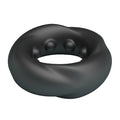 Black Crazy Bull Daquez cock ring with three embedded spheres