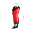 Crazy Bull Delia red vibrating masturbator with suction cup base