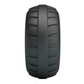 Crazy Bull Dilson black rubber cock ring with textured tread tire sidewall