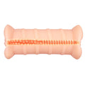 Pink bone-shaped toy in Crazy Bull Emma double vagina masturbator
