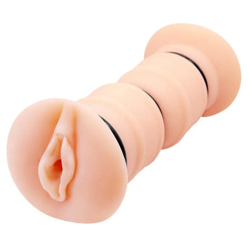 Crazy Bull Emma double vagina masturbator with pink silicone anal plug