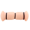 Pink silicone foot massager with black rubber bands for Crazy Bull Emma
