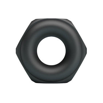 Black Crazy Bull Jarvius cock ring nut with matte finish