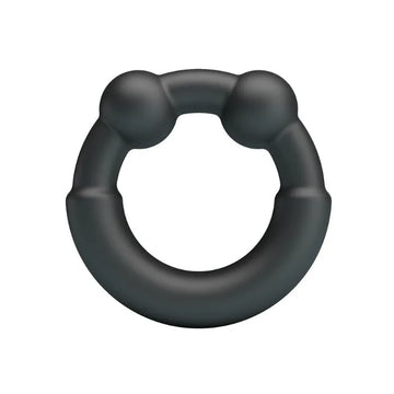 Black Crazy Bull Meco cock ring with silicone protrusions