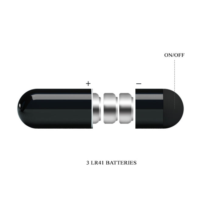 Sleek black and silver vibrator with powerful vibration for Crazy Bull Penis Sleeve