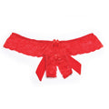 Stretch Lace Open Front Panty with Large Back Bow - the perfect combination of elegance and sensuality. This panty features a delicate stretch lace design, providing both style and comfort. The open front design adds a touch of seduction to the panty, while the large back bow enhances the feminine and playful look. Sizes Small, Medium, Large & Extra Large.