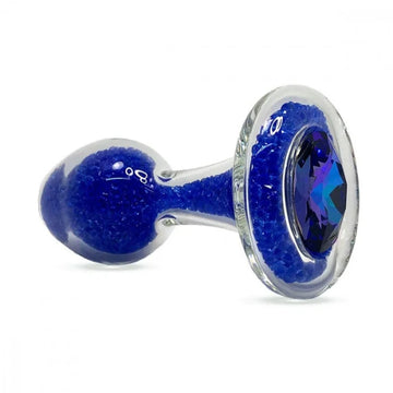 Lady Jane Adult Sex Shop | Crystal Delights Small Sparkle Anal Plug - Blue