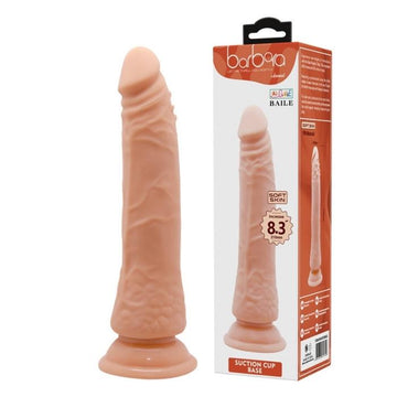 Ultra-realistic dildo with suction cup base and packaging from Lady Jane Adult Shop