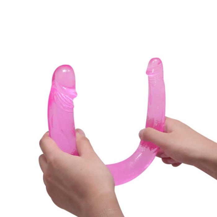 Lady Jane Adult Sex Shop | Double Dong Curved Dildo Baile - Double Dones Pink | Category_Sex Toys, Colour_Coloured