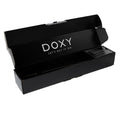 Black rectangular box with DOXY branding for the powerful Doxy Wand Massager in pink