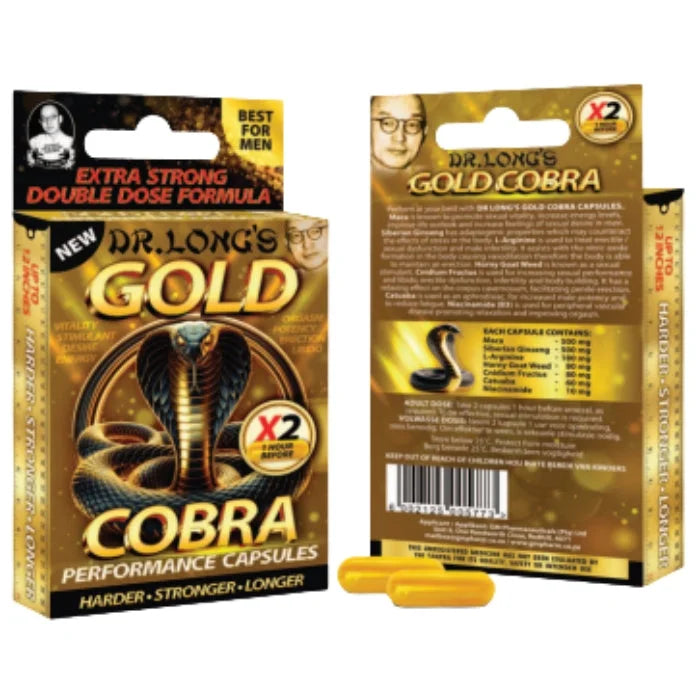 Lady Jane Adult Sex Shop | Dr Long’s Gold Cobra (2)