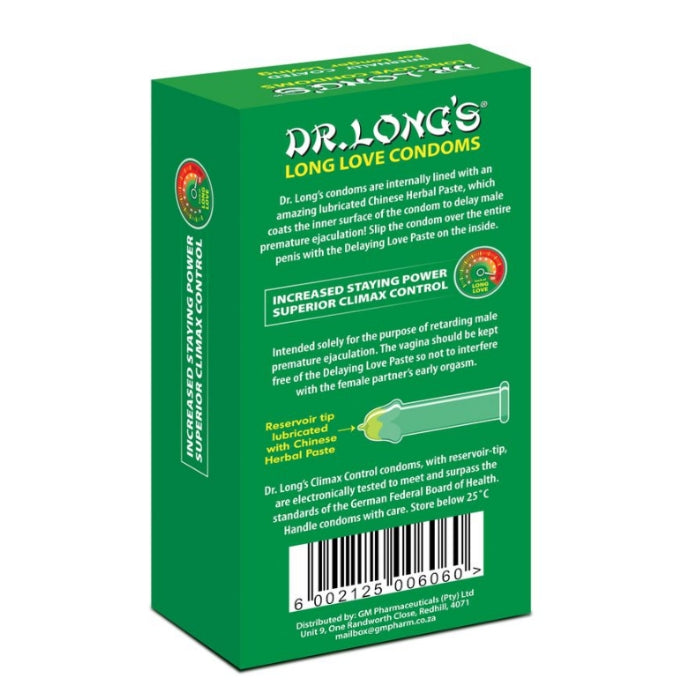 Lady Jane Adult Sex Shop | Dr Long’s Long Love Delay Condoms (12) | Category_Health & Hygiene, Condoms, Gender_For