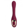 Sleek maroon Dual Pleasures Vibrator & Clit Licker at Lady Jane adult shop