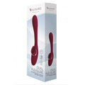 Maroon Dual Pleasures Vibrator & Clit Licker in glossy packaging at Lady Jane shop