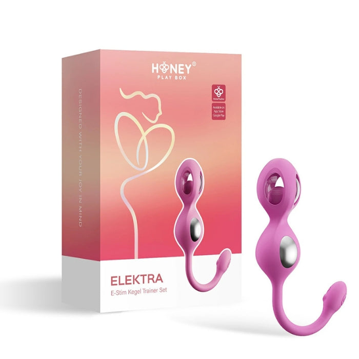 Lady Jane Adult Sex Shop | Elektra E Stim Kegel Set Pink