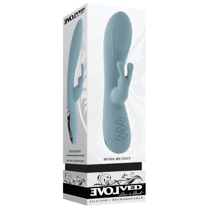 Lady Jane Adult Sex Shop | Evolved Boss Bunny Rabbit Vibrator - Blue