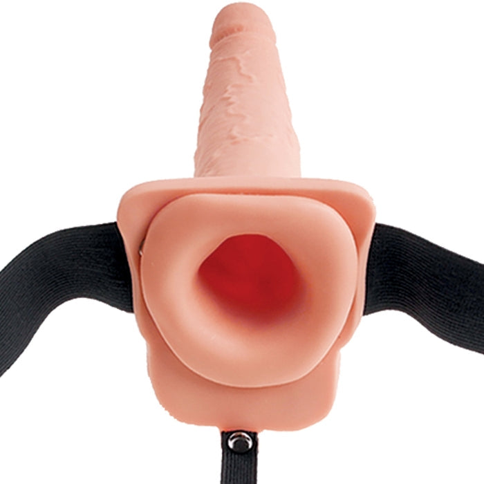 Lady Jane Adult Sex Shop | Fetish Fantasy 7.5inch Hollow Squirting Strap On Light