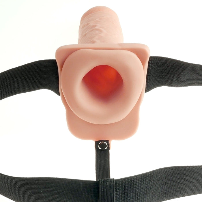 Lady Jane Adult Sex Shop | Fetish Fantasy 7inch Vibrating Hollow Strap On Light