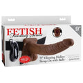 Lady Jane Adult Sex Shop | Fetish Fantasy 9inch Vibrating Hollow Strap On Dark