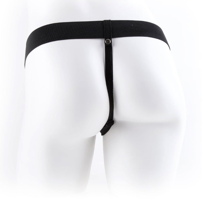 Lady Jane Adult Sex Shop | Fetish Fantasy 9inch Vibrating Hollow Strap On Dark