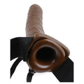 8-inch Hollow Strap-On! The comfortable elastic harness easily adjusts to fit most sizes, while the 8-inch phthalate free dildo will hit the right spot every time. This harness is unisex and can be used by both partners. Fits Waist Size: 26 in. (66 cm)- 46 in. (117 cm), Dildo Insertable Length: 7.5 in. (19 cm), Dildo Inner Diameter: 1.5 in. (4 cm).