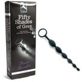 Fifty Shades Anal Beads in packaging for intensely pleasurable results with Pleasure Intensified