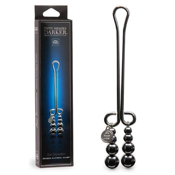 These metal clitoral clamps stimulate your most sensitive nerve endings and we love that the weighted finish keeps them comfortably in place during pleasure. Slide-to-fit, beaded clit clamp for heightened clitoral sensitivity, easy to wear and remove and a great option for beginners.