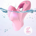 Pink finger vibrator with heart detail, multiple vibration speeds, USB rechargeable