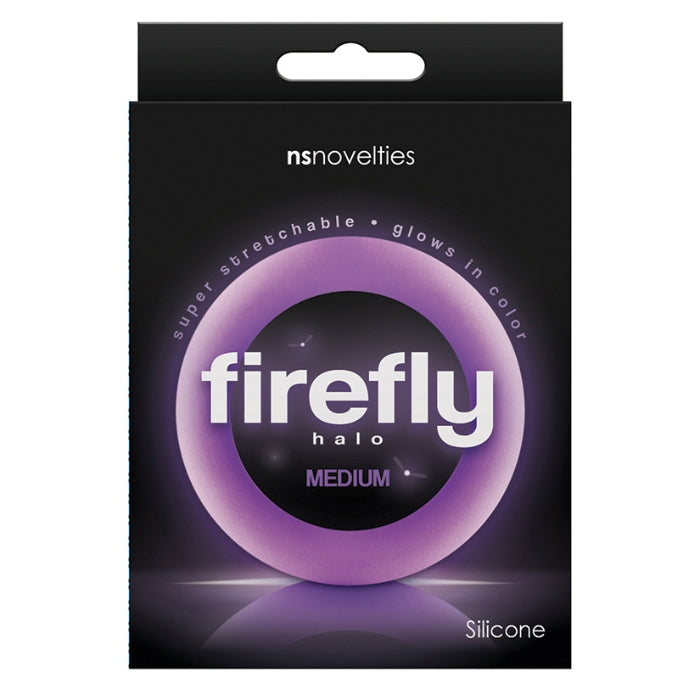 Lady Jane Adult Sex Shop | Firefly Halo Cock Ring Medium - Purple