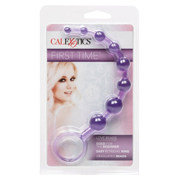 Calexotics First Time Love Anal Beads. are made of a durable, flexible PVC. The loop handle is noticeable on insertion, but is much needed for removal. For the ladies, this product can be used vaginally to increase both of your pleasure.