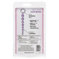 Calexotics First Time Love Anal Beads. are made of a durable, flexible PVC. The loop handle is noticeable on insertion, but is much needed for removal. For the ladies, this product can be used vaginally to increase both of your pleasure.