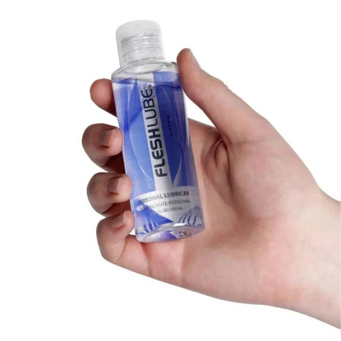 Fleshlight Fleshlube waterbased lube bottle with natural feel