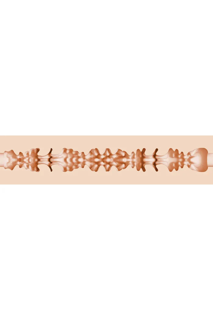 Emma Hix lifelike replica rose gold spine motif chain