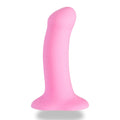 Amor is a semi-realistic dildo with small measurements. 5.3 inches long (a dildo on the small side) and 1.4 inch diameter, the Amor is a little brother to Magnum. The Amor does it in so many different ways: vaginally for beginners and women who like a lighter touch, or anally for those who love longer-lasting pleasure rather than a longer dildo. The silky surface made of 100% medical-grade silicone stimulates in bed, in the bathtub and also in a harness.