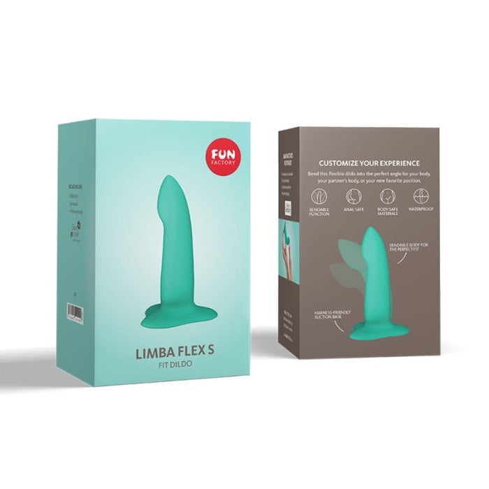 Customize your fun with the Limba Flex, Fun Factory's new bendable dildo. For people who dream of a dildo that fits their body perfectly and hits exactly the right spot every time? The LIMBA FLEX comes in two sizes, each with a slightly different shape.