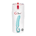 Teal G Jack 2 Vibrator in Bioskin material, curved and textured for the closest thing to human skin