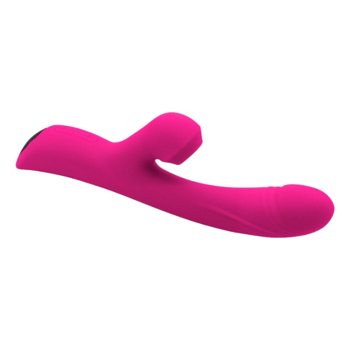 The Wendy Clit Sucker was designed with a shaft for insertion that provides you with 10 different modes of vibration to stimulate the G spot. With the tap of a button the head of the shaft heats up to give you another depth of pleasure directly to the G spot. The external attachment has 3 types of sucking functions that draw the blood to the clitoris making it more sensitive. USB rechargeable, waterproof and made from a body safe silicone.