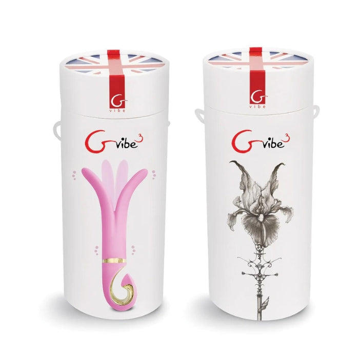 The new and improved G Vibe 3 now has 3 motors to stimulate the 3 sensitive spots. G-spot, the opposite wall of the vagina and the entrance of the vagina. This versatile toy can be used in numerous ways including and not limited to men's prostate (Manual included). Its unique shape adapts to each anatomy individually. The G vibe 3 has 6 new vibration modes with changeable intensity .100% waterproof and USB Rechargeable.