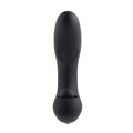 This well-crafted chunky shape features 3 distinct motors that work independently for maximum flexibility of combinations and experience. The main shaft is textured and angled with 10-speed vibration in the head and an intense 5-speed tapping function mid-way down. The ergonomic base, which has a 3-button control panel underneath, cradles a 5-speed pulsating ball in the end of its robust tip.  Completely water submersible, easy to clean and USB rechargeable.