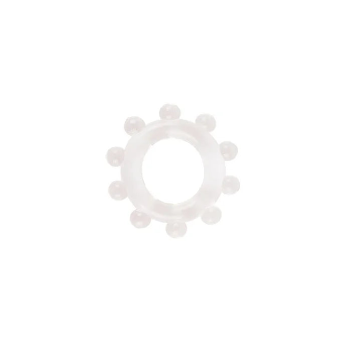 Clear GK Power Enhancer Cock Ring with rounded protrusions