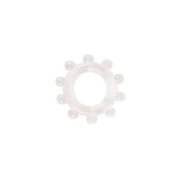 Clear GK Power Enhancer Cock Ring with rounded protrusions