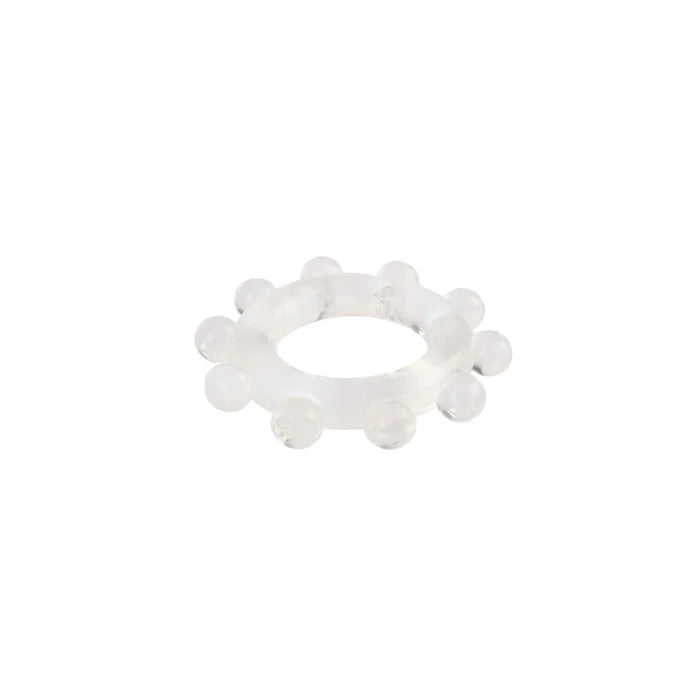 Clear GK Power Enhancer Cock Ring with rounded protrusions