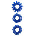 GK Power Gear Up 3 blue textured cock rings to feel harder stay harder