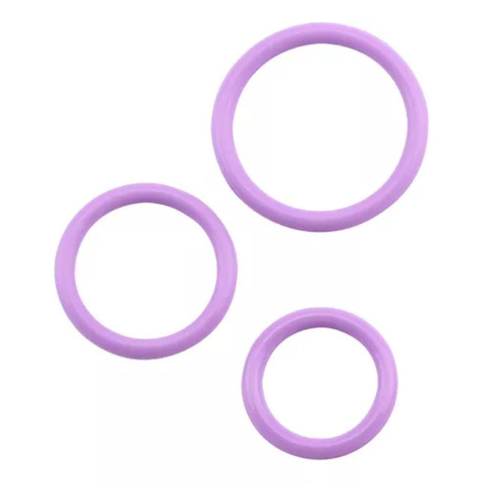 Lady Jane Adult Sex Shop | GK Power Magnum Cock Ring Set - Purple (3)