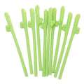 Lady Jane Adult Sex Shop | Glow In The Dark Penis Straws (10) | Category_Novelty & Games, Colour_Glow in the Dark,