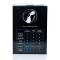Black rectangular box for hot octopus solo interactive masturbator with white logo and feature comparison table for interactive videos