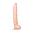 Pink silicone dildo with textured surface and rounded base designed for experienced users hunger brutus realistic inspired