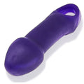 Purple silicone double thruster toy with looped handle from hunky junk at lady jane adult shop